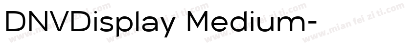 DNVDisplay Medium字体转换